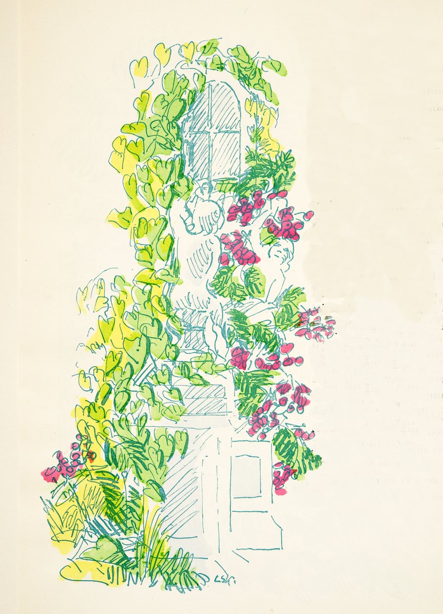 插图来自 Styl, pub.1922（pochoir 印刷品） 作者 德国学校