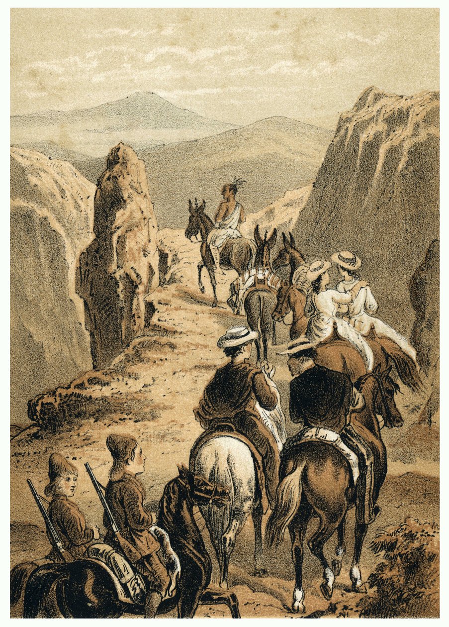 Illustration of the conquete of the Amazon by Europeans. In “” De Bootslieden der Amazon-River””, Karl Muller, Netherlands 作者 德国学校