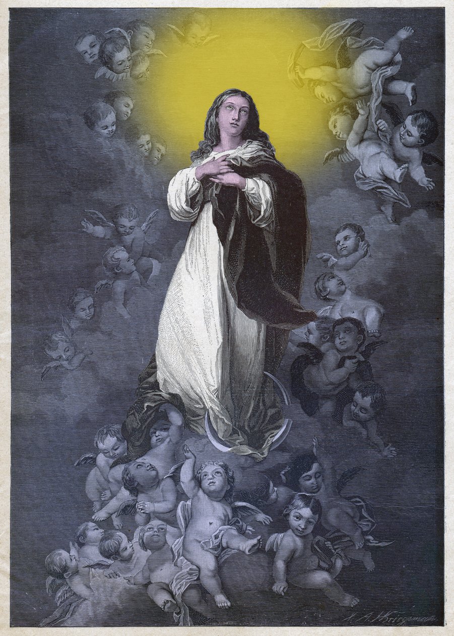 Immaculee Conception，约1900年（雕刻）。 作者 德国学校