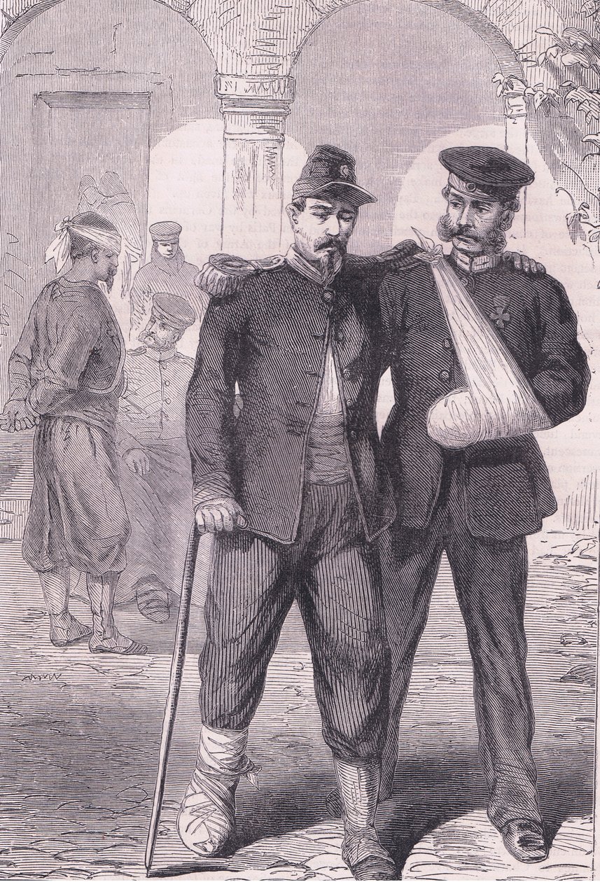 In the hospital, Cassells History of the War between France and Germany published by Cassell and Company Limited, c.1890 (litho) 作者 德国学校
