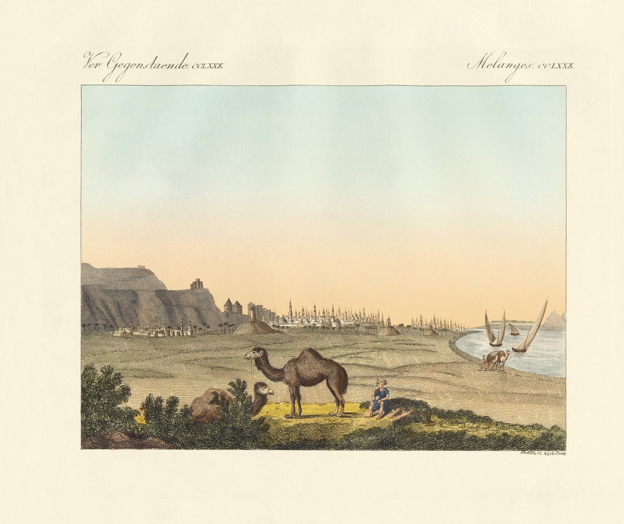 Kahira in Egypt (coloured engraving) 作者 德国学校