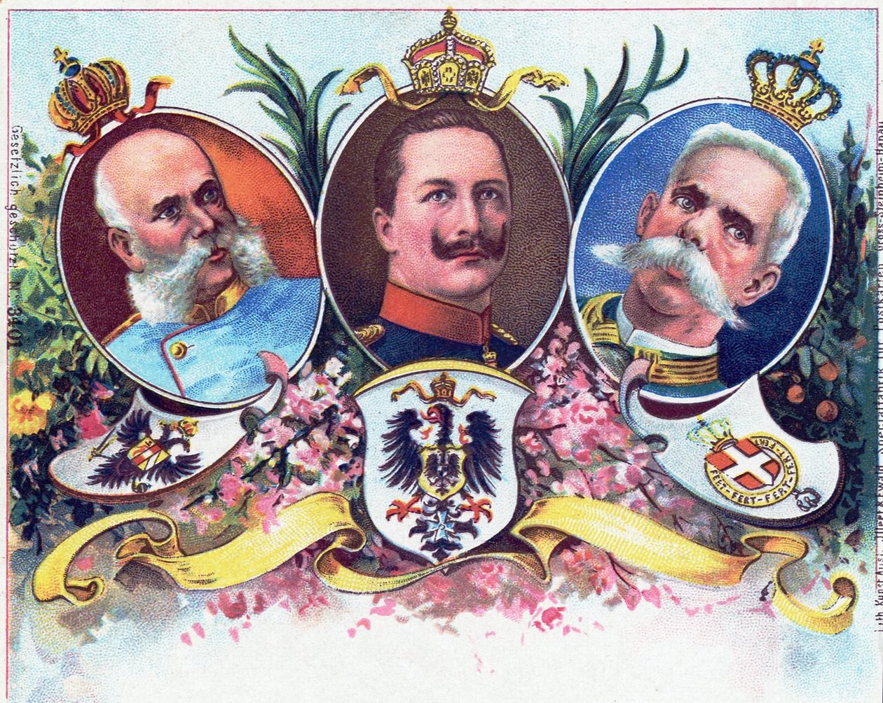 威廉二世及其盟友，1899年 作者 德国学校