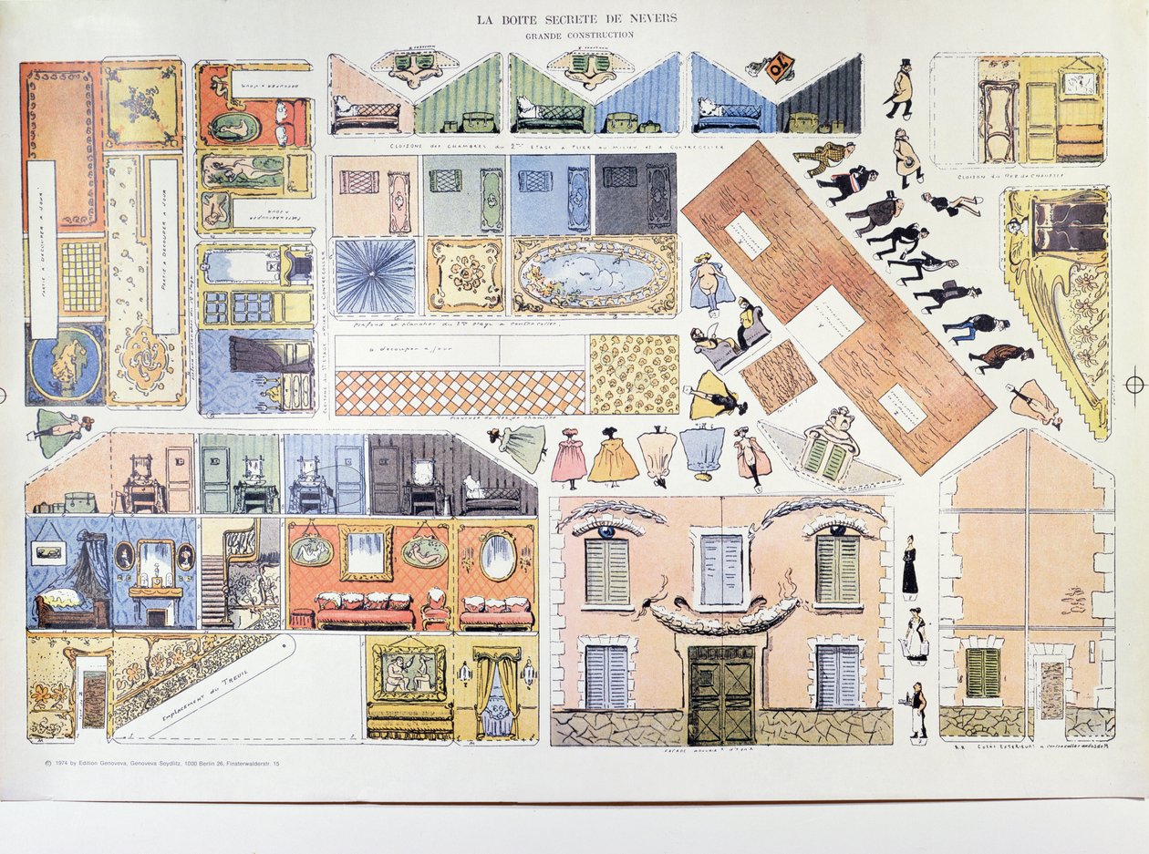 La Boite Secrete de Nevers，1974年1904年原版印刷版，由Genoveva版在柏林制作 作者 德国学校