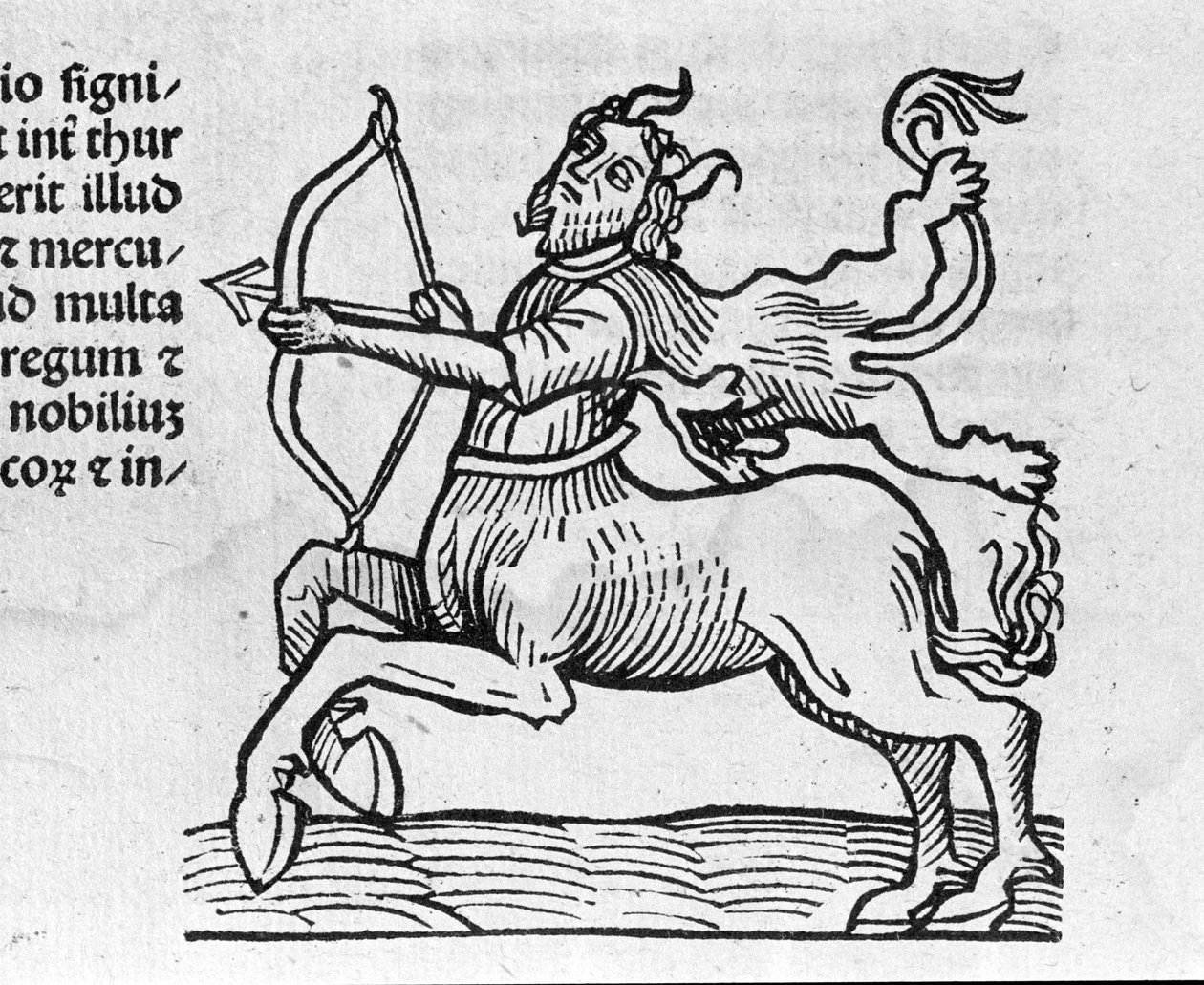 Le Sagittarius - in Treatise by Johannes Angeli De Magnisconnectionibue annorum revolutionibus ac eorum pefectionibus.奥格斯堡，Erhard Ratdolt 作者 德国学校