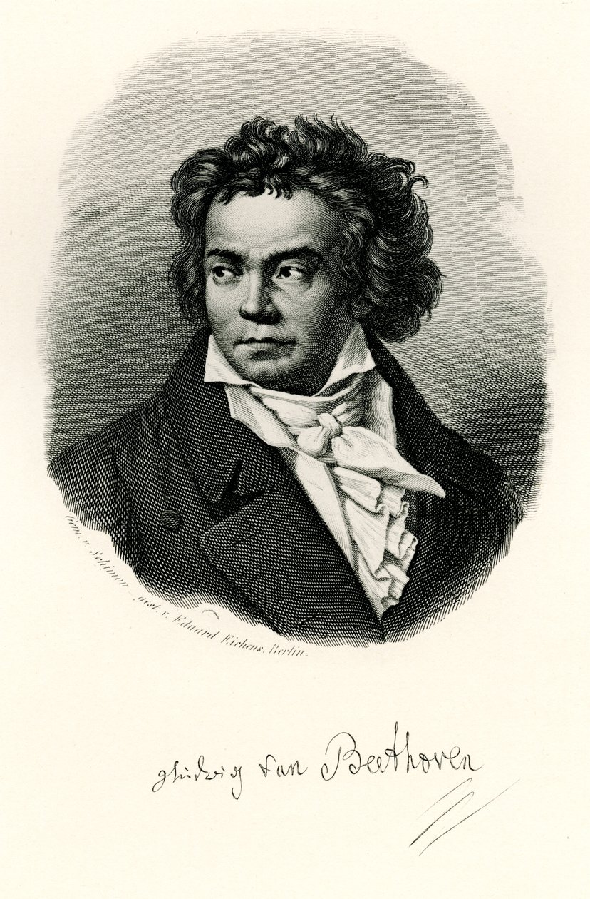 Ludwig van Beethoven，1884-90 作者 德国学校