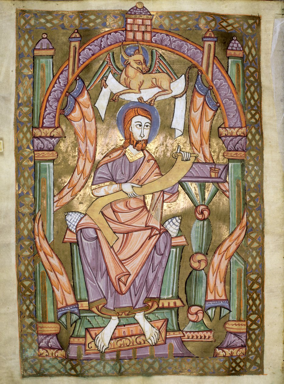 Czart 1207 IV fol fol CXIXv St. Luke the Evangelist，来自普洛克大教堂的Evangeliarium，c.1075 作者 德国学校