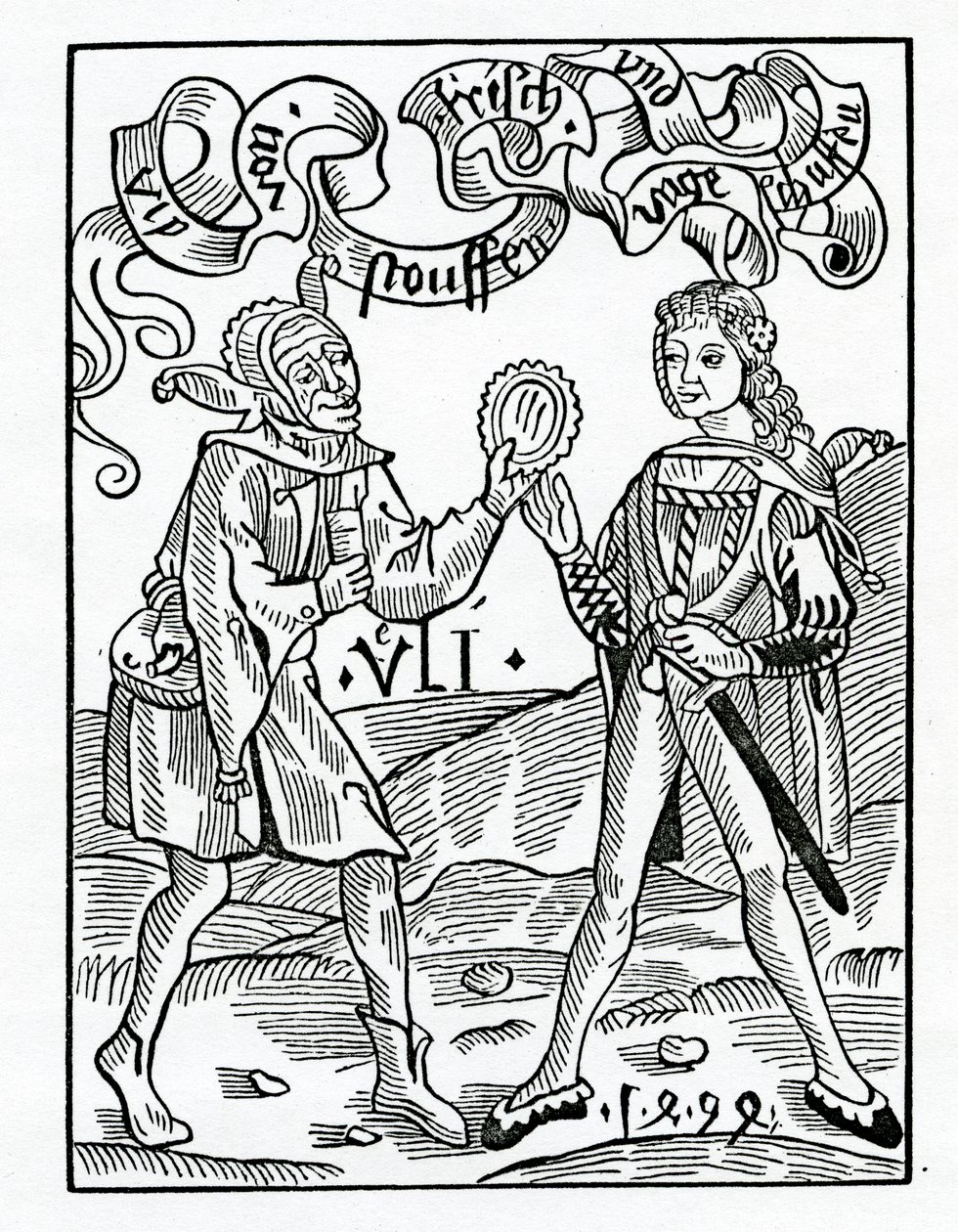 nev fassions和disgised Garmentes，来自Alexander Barclay的英文翻译“The Ship of Fools”，摘自1874年出版的版本 作者 德国学校