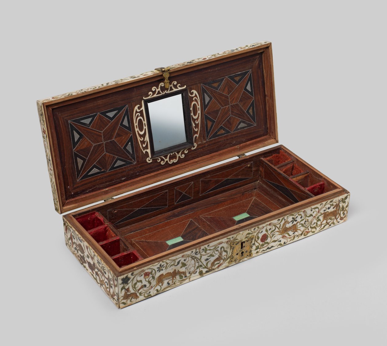 彩绘象牙婚姻棺材，1600-99年 作者 德国学校