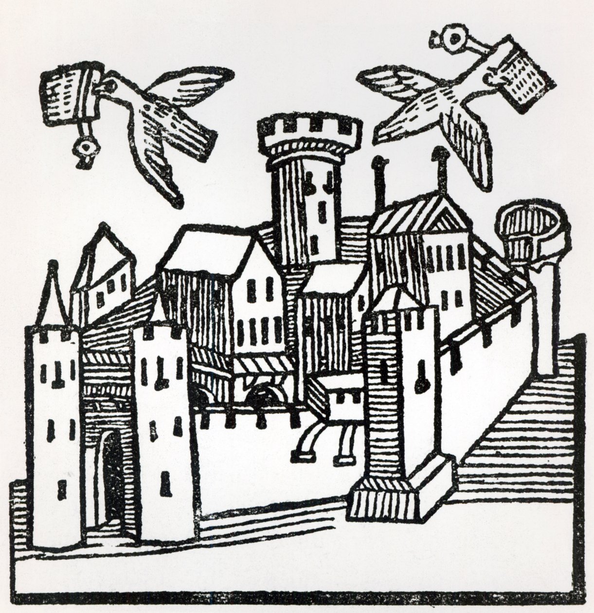 鸽子邮报，1488年 作者 德国学校