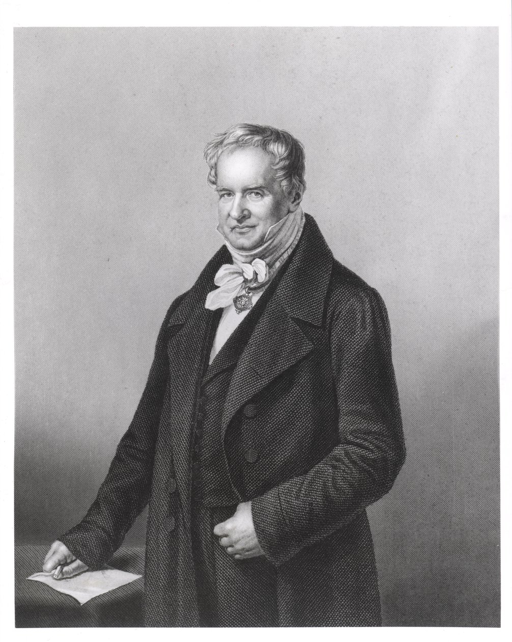 男爵Alexander von Humboldt的肖像（1769-1859） 作者 德国学校