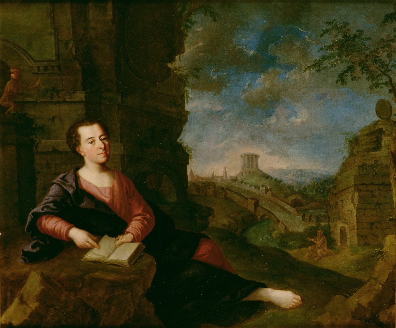 Johann Joachim Winckelmann的肖像（1717-68） 作者 德国学校