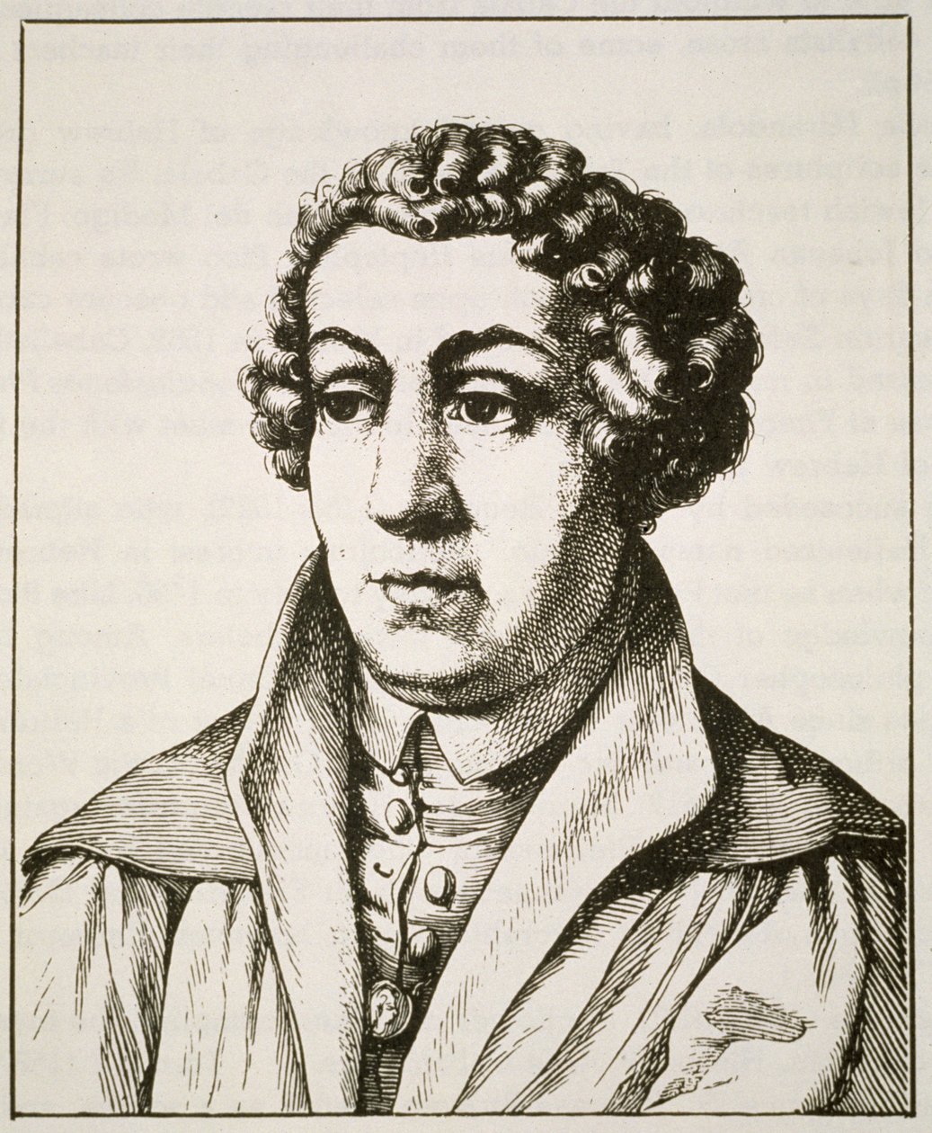 Johann Reuchlin（1455-1522）的肖像，19世纪后期出版的第19届德国版画，在“魔法史”中有所体现 作者 德国学校