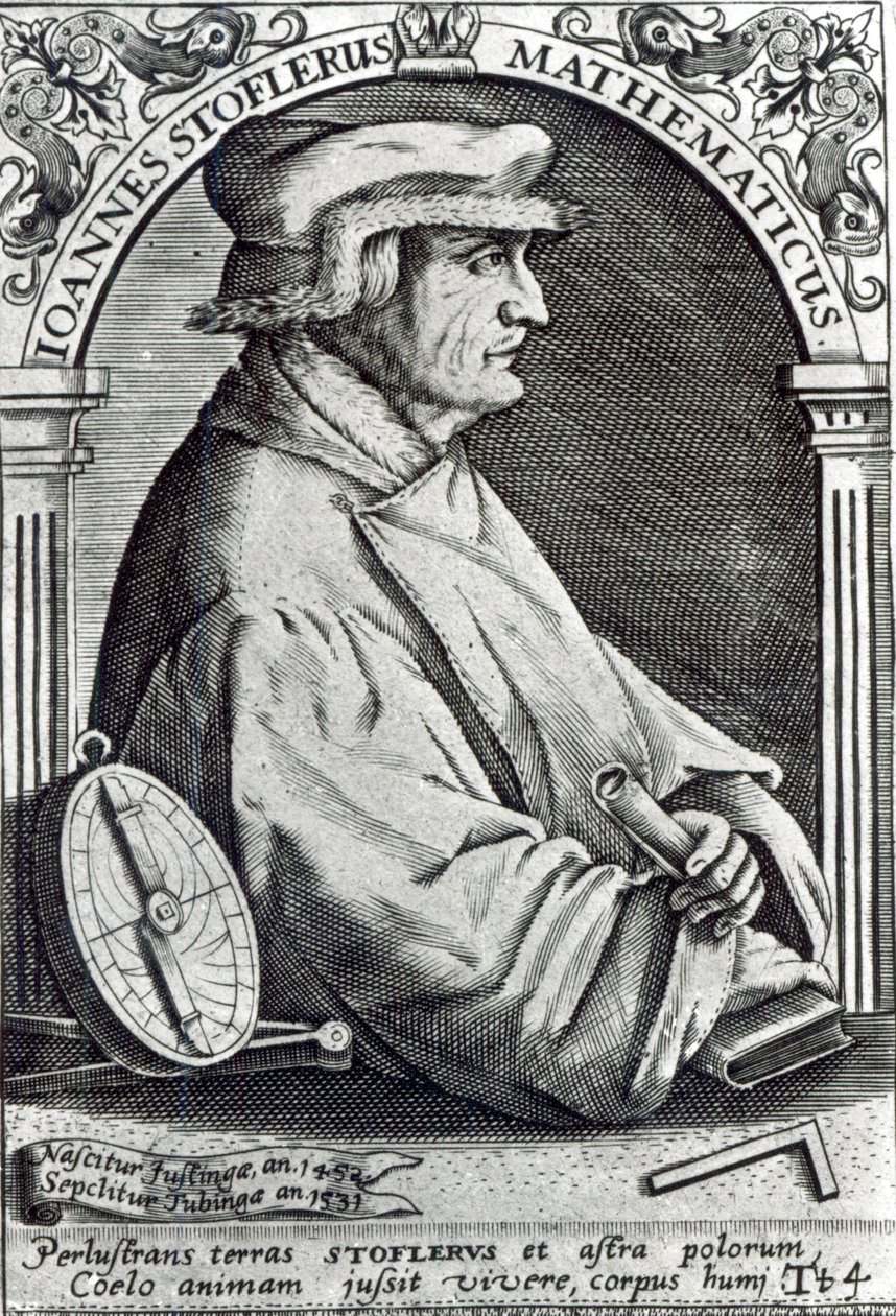 Johannes Stoffler的肖像 作者 德国学校