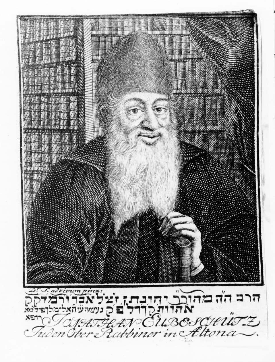 乔纳森Eubeschutz，阿尔托纳首席拉比的肖像 作者 德国学校