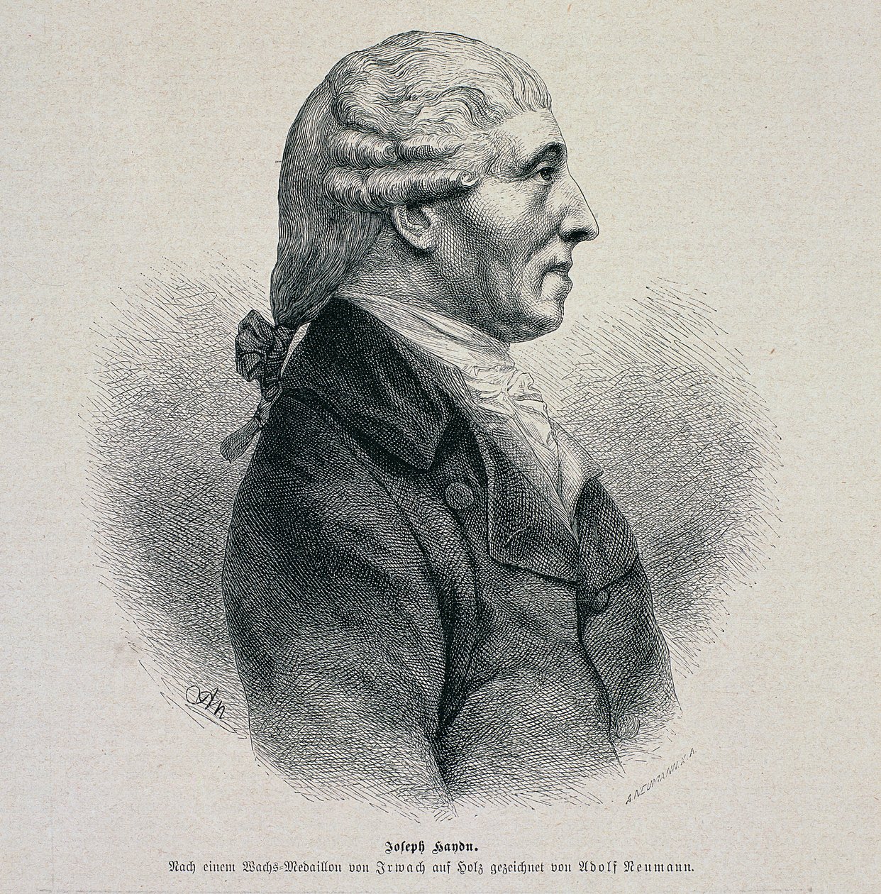 Joseph Haydn的肖像（1732-1809） 作者 德国学校
