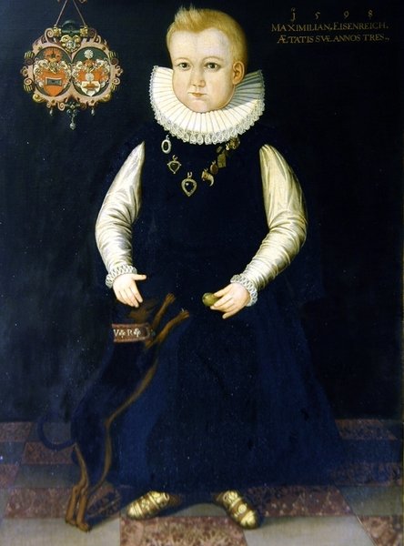 Maximilian Eisenreich的肖像，3岁 作者 德国学校