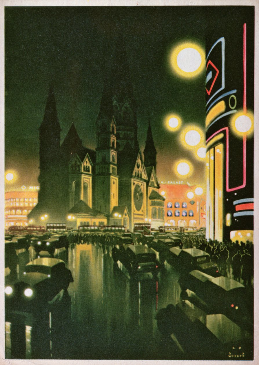 描绘柏林的明信片，c.1930-6 作者 德国学校