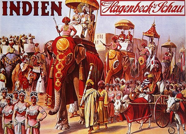 广告海报 "Indien - Hagenbeck