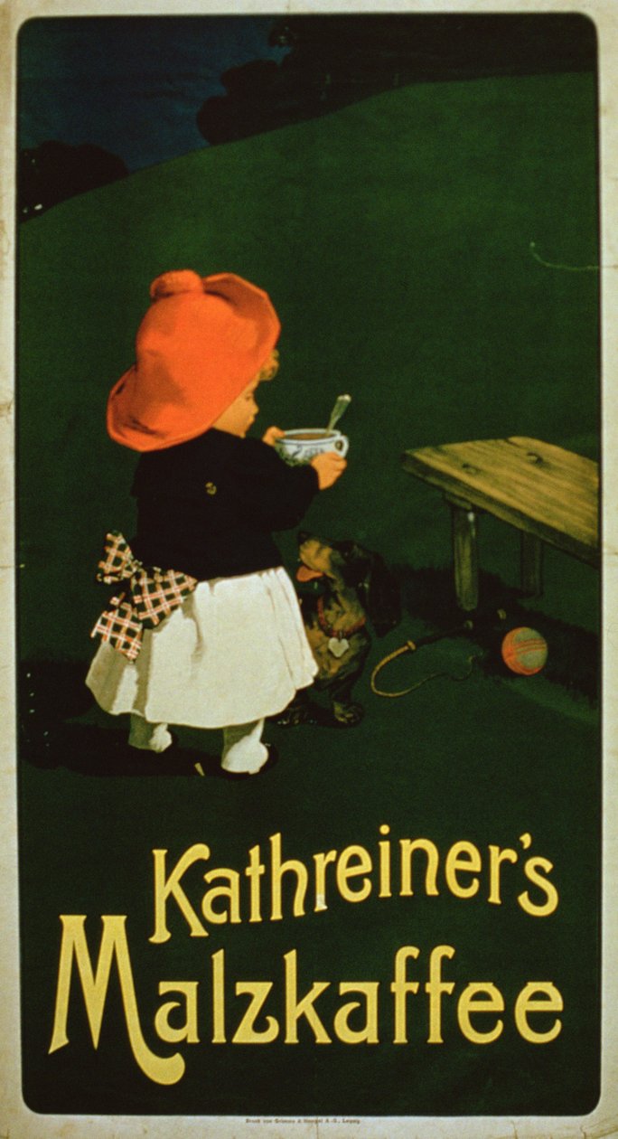 Kathreiners麦芽咖啡的海报广告 作者 德国学校