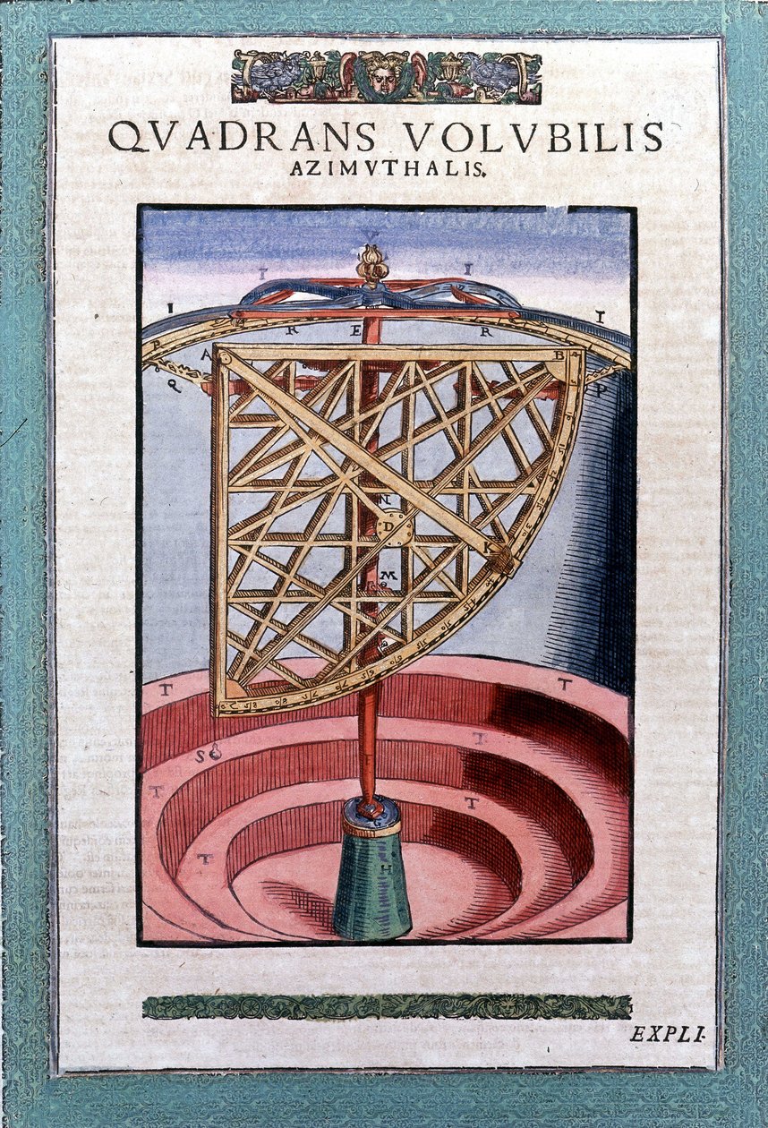 第谷布拉赫 (1546 - 1601), Wandsbeck 将方位象限黄道带入“机械机构天文学” 作者 德国学校