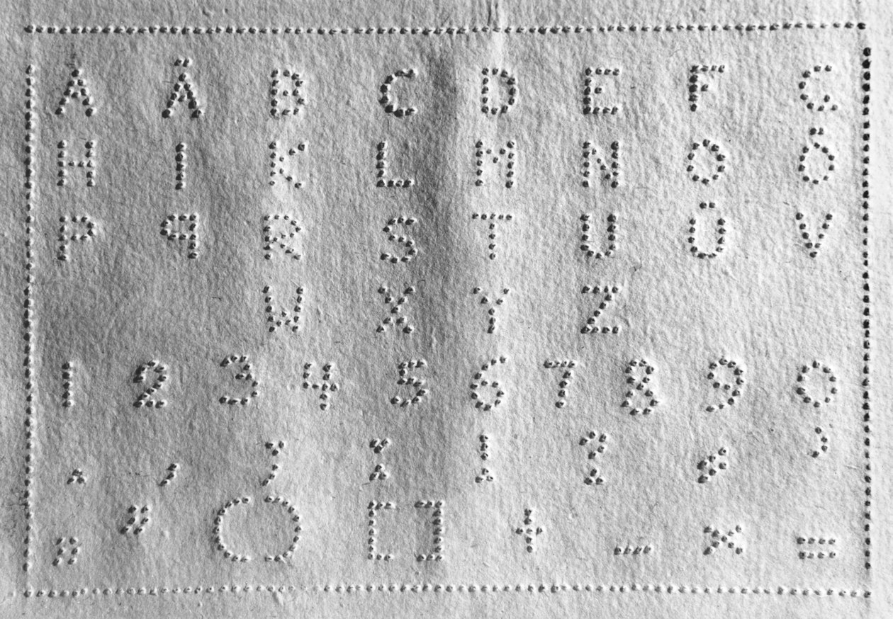 Raphigraphy，1837年为盲人写作和阅读的新方法 作者 德国学校