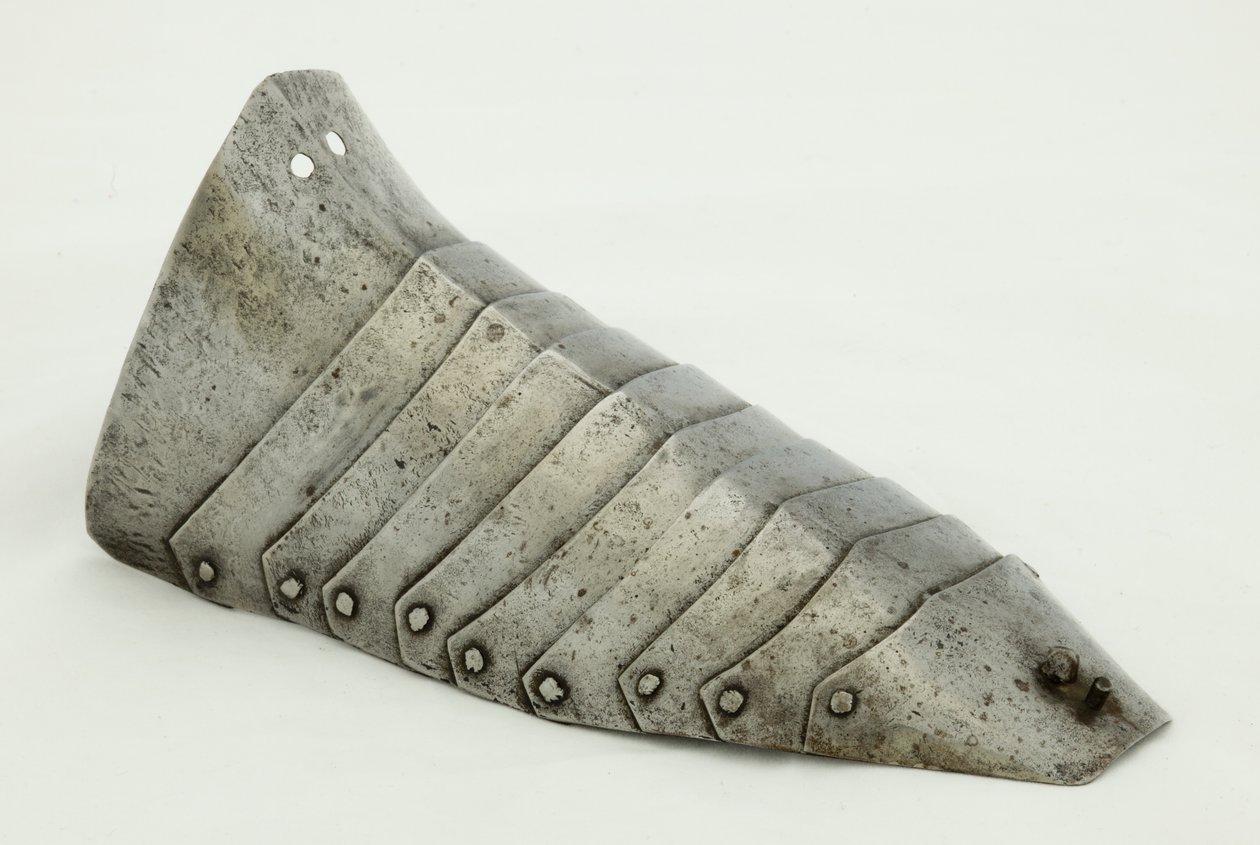 右萨巴顿（Right Sabaton），c.1490年，建于1850-1925年（钢和皮革） 作者 德国学校