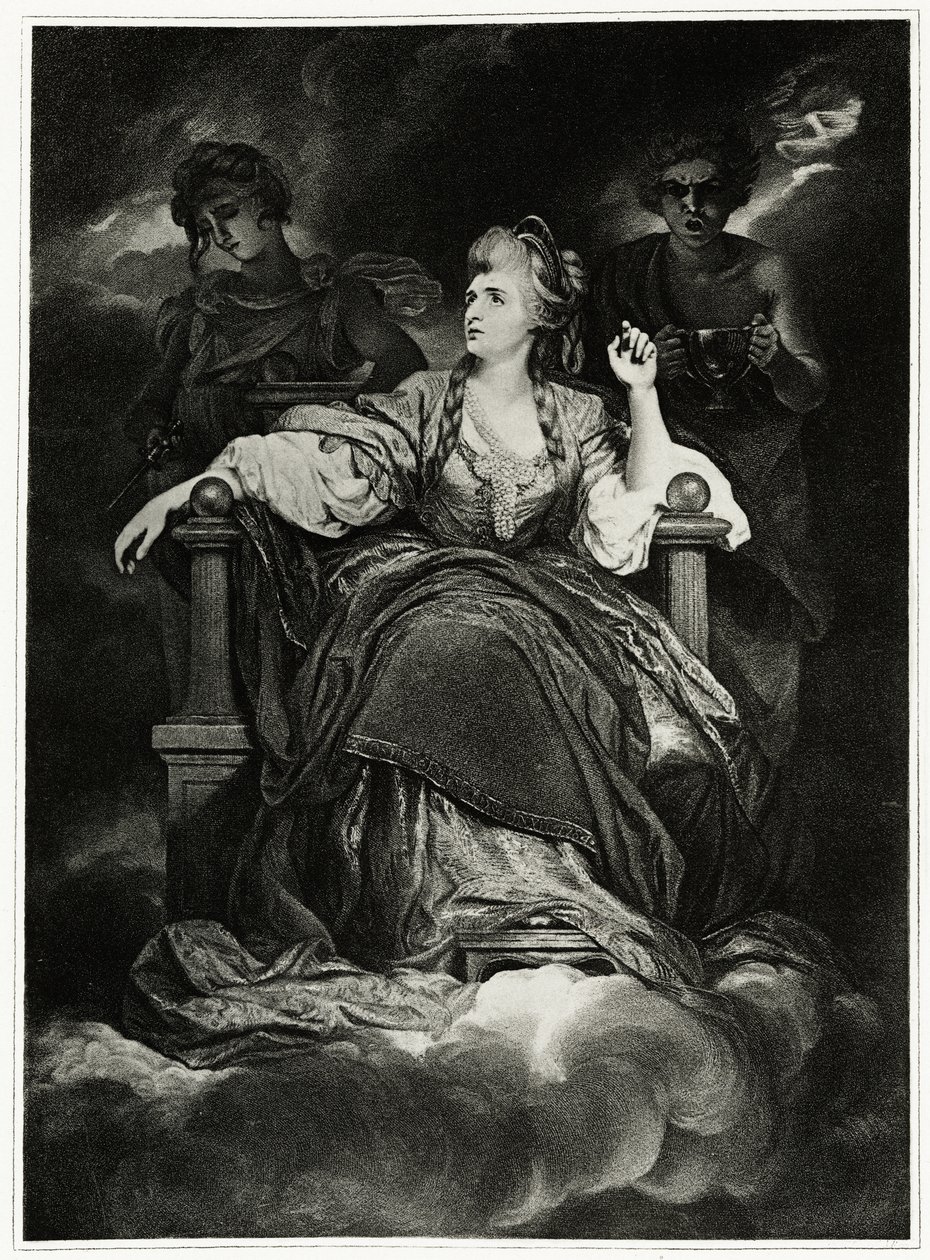 Sarah Siddons，1884-90（照片型） 作者 德国学校