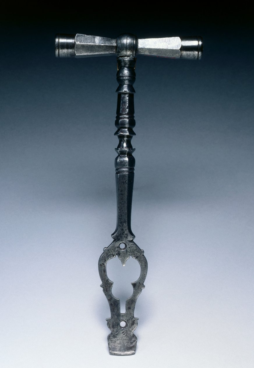 轮锁枪的扳手，约1600-25（钢） 作者 德国学校