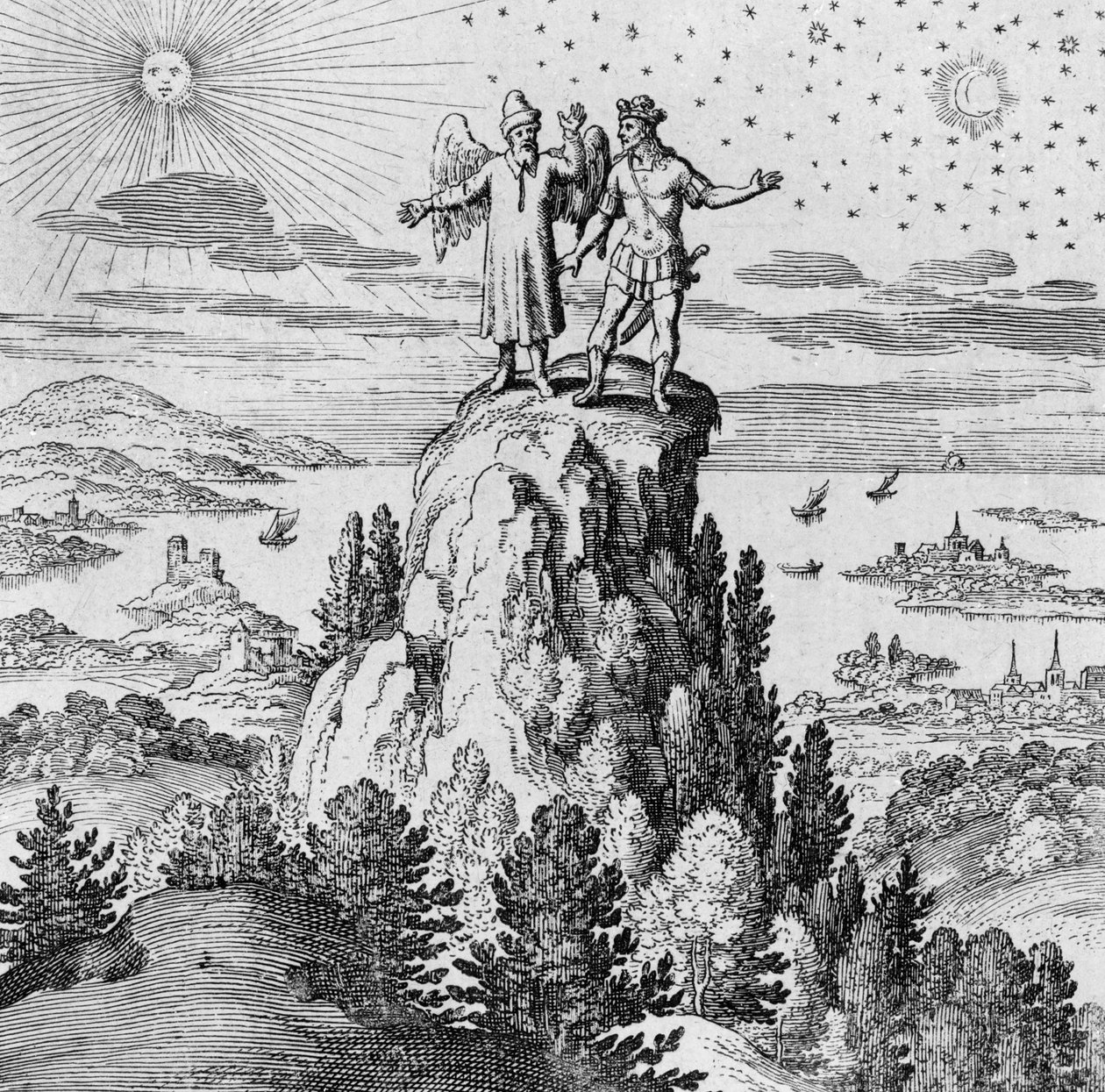精神和灵魂引导着王子，来自Musaeum Hermeticum博物馆 作者 德国学校