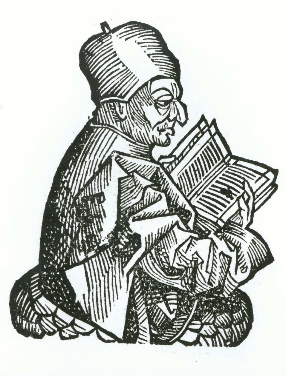 St. Bede（673-735）来自&39;Liber Chronicarum&39;by Hartmann Schedel（1440-1514）1493 作者 德国学校
