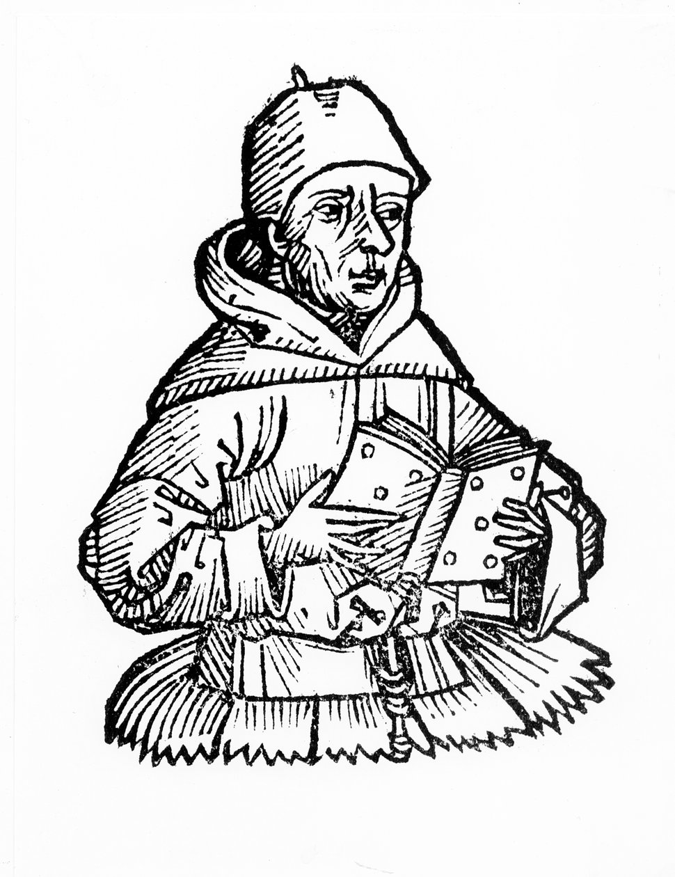 圣Egidius，来自Hartmann Schedel的“Liber Chronicarum”（1440-1514）1493 作者 德国学校
