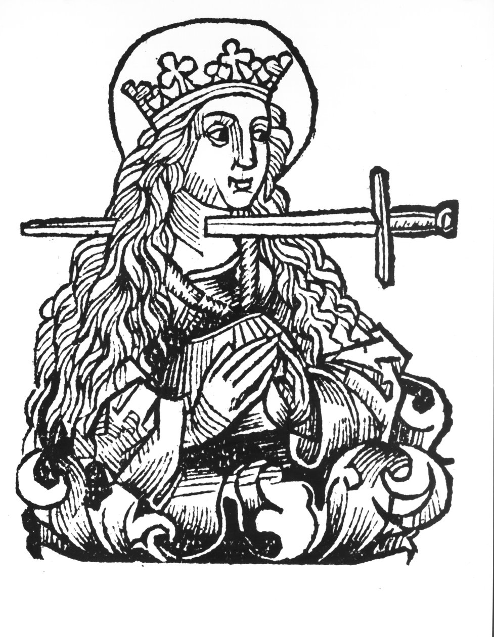 St. Lucy（d.304）来自&39;Liber Chronicarum&39;作者：Hartmann Schedel（1440-1514） 作者 德国学校