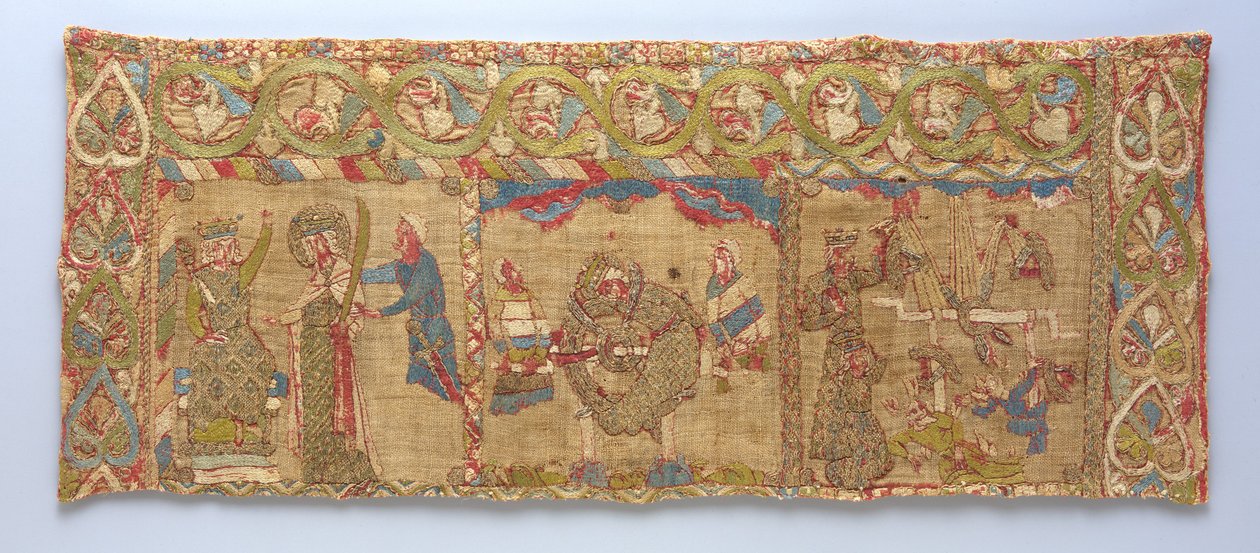 偷走了圣凯瑟琳的殉难，莱茵兰，c.1200 作者 德国学校