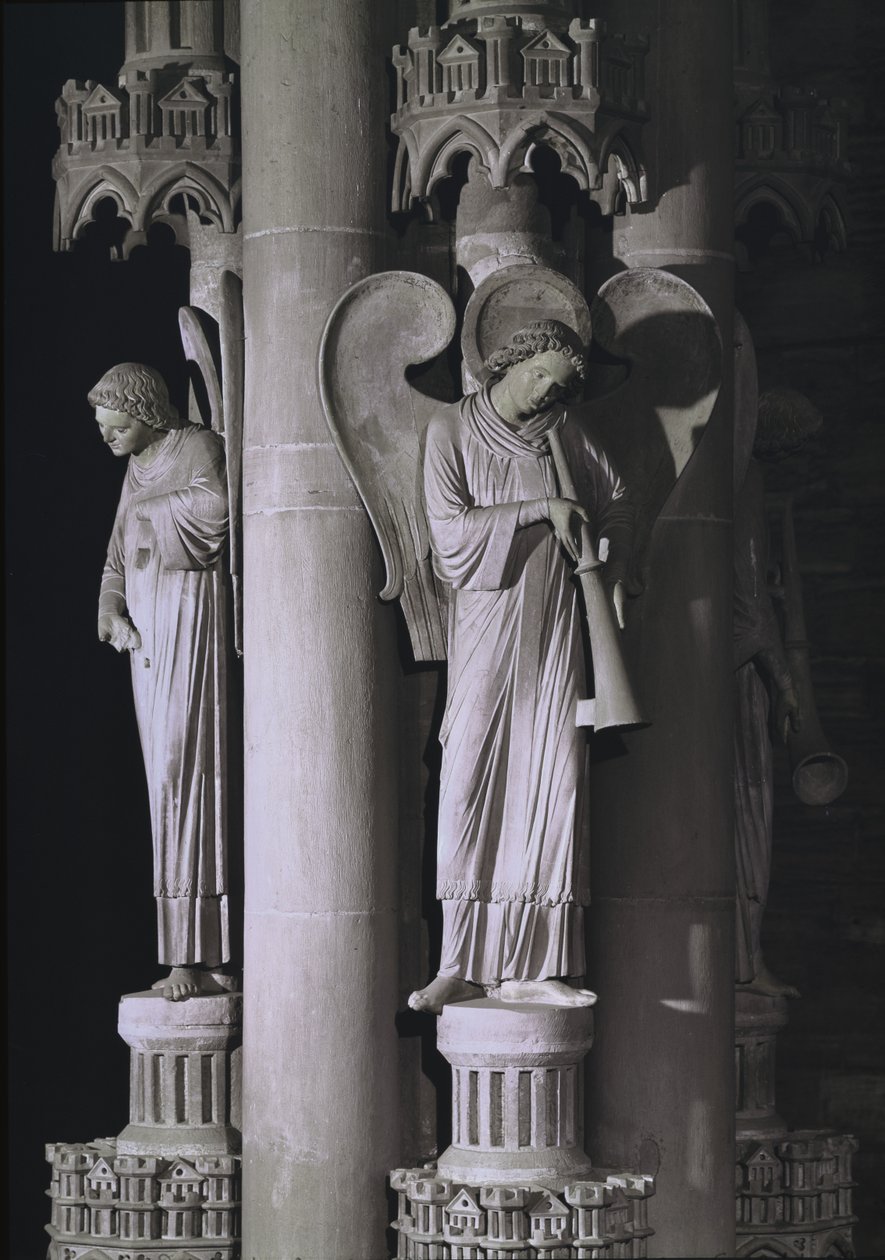 天使柱，在南部的横断面，c.1230 作者 德国学校