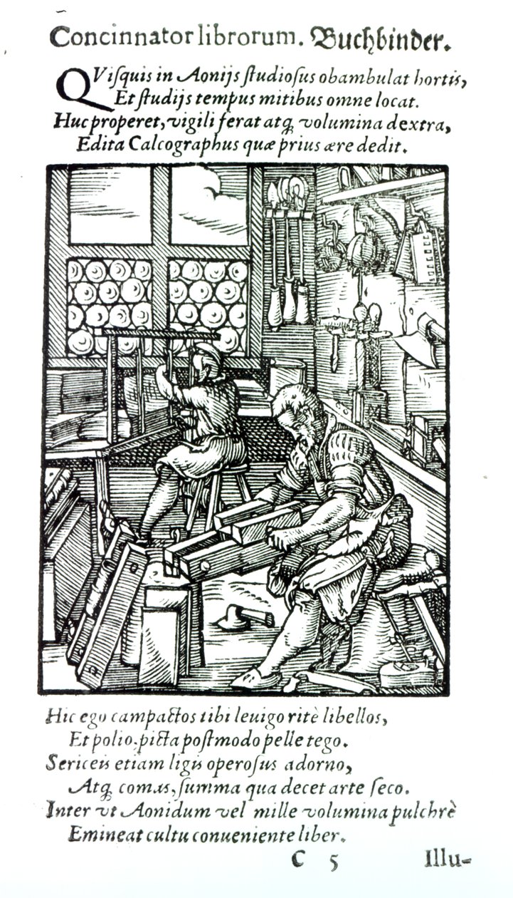 Bookbinder，由Hartman Schopper出版 作者 德国学校