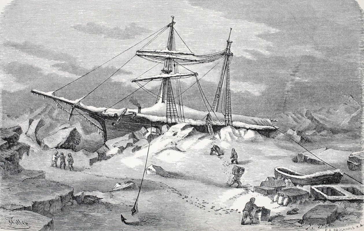 酒吧里的遇见者Hansa。伦敦1874年 作者 德国学校