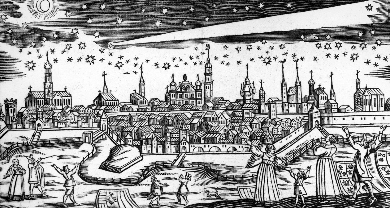 巴赫亚伯拉罕1680年的可怕彗星 作者 德国学校