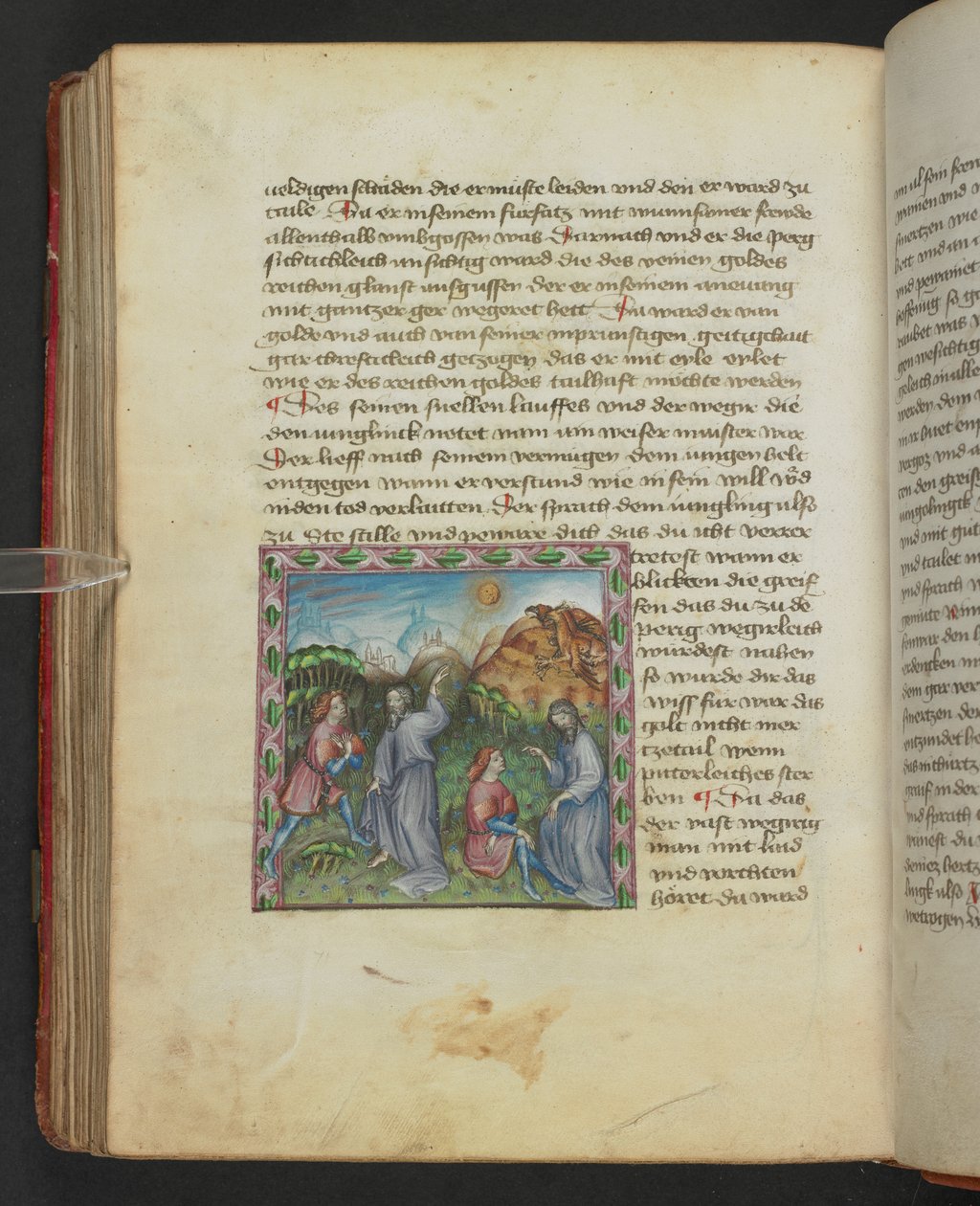 乌尔里希·冯·波滕斯坦，《自然智慧之书》，Egerton MS 1121 f.114v，c.1430（羊皮纸上的墨水和颜色） 作者 德国学校