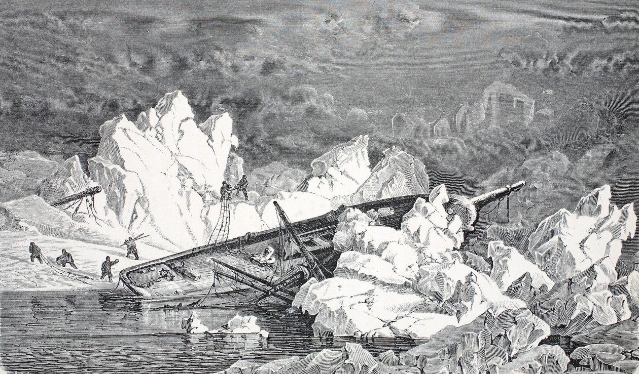 汉莎的残骸，酒吧。伦敦1874年 作者 德国学校