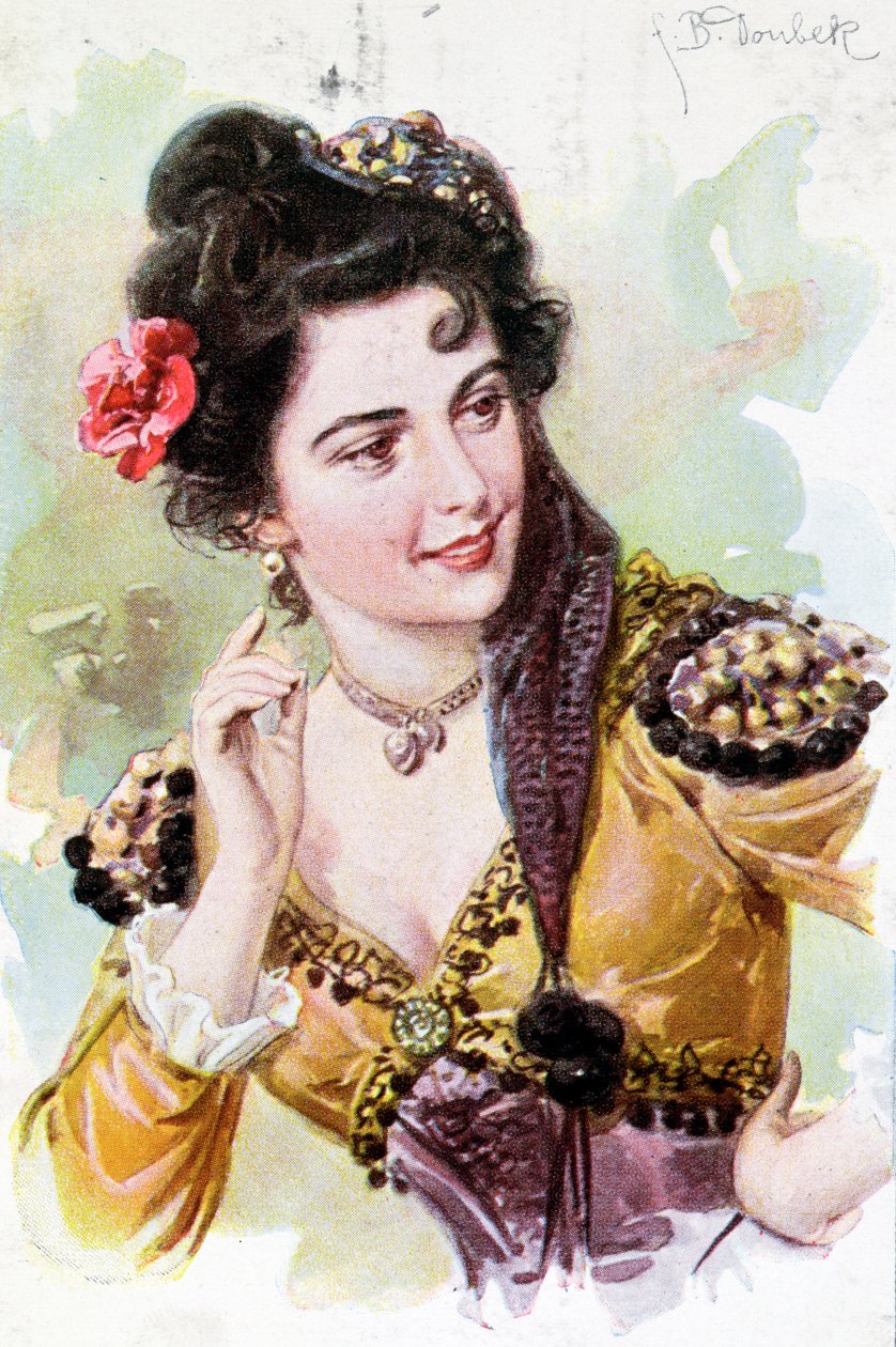 沃尔夫冈·阿马德乌斯·莫扎特（1756-91），歌剧“Don Giovanni”中的Zerline，c.1900 作者 德国学校