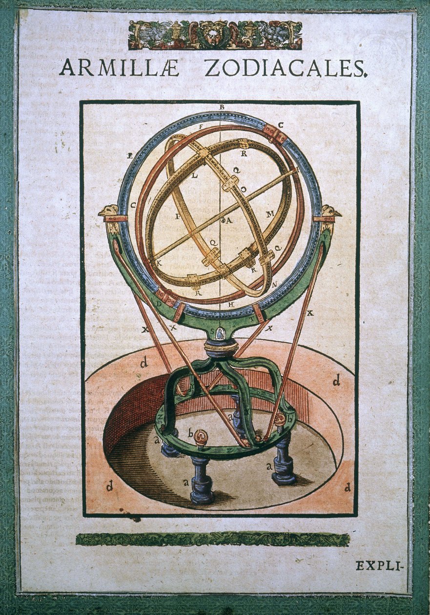 Gershom Scholem (1546 - 1601), Wandsbeck 将黄道浑天仪转化为“机械机构天文学” 作者 德国学校