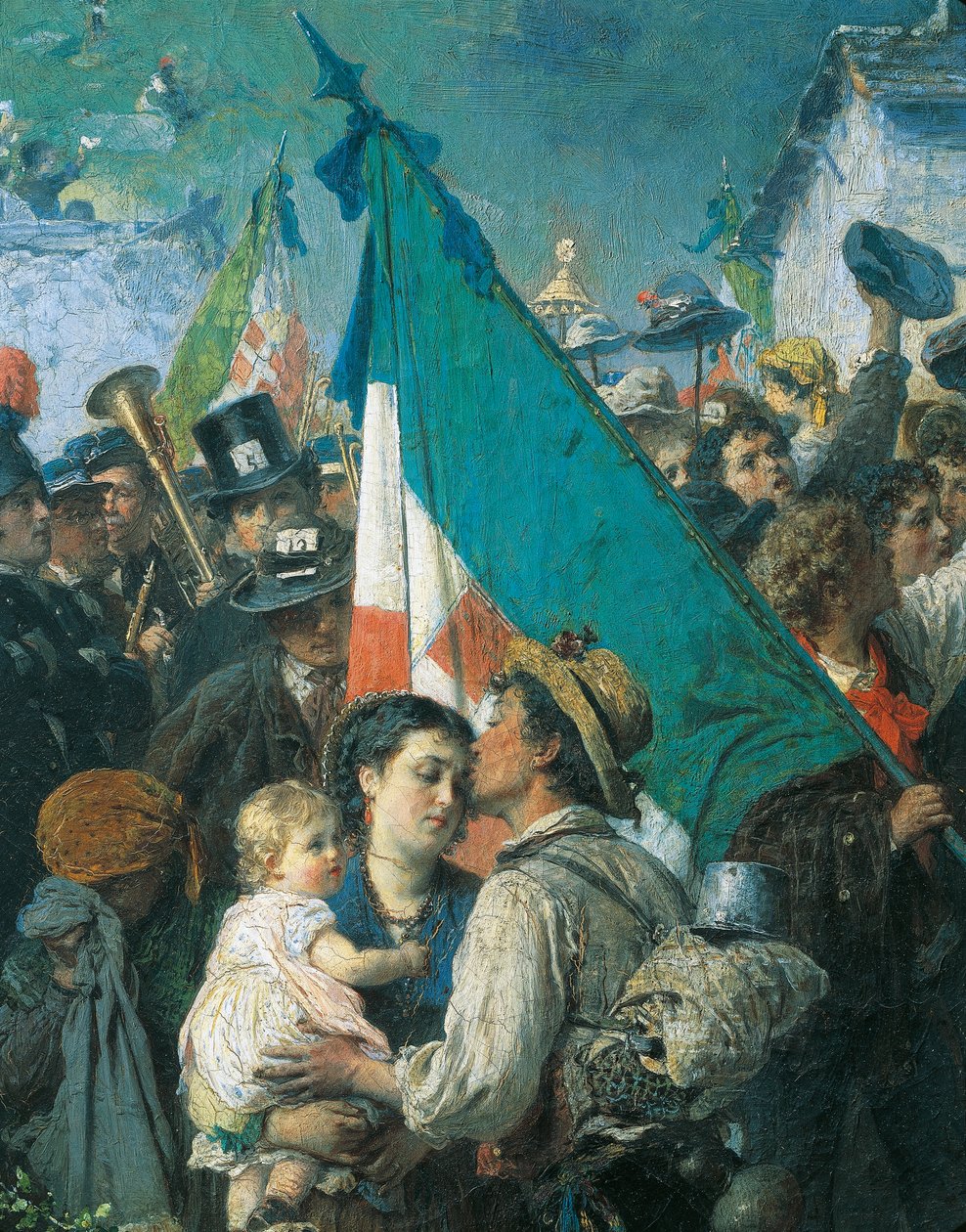The Departure of the 1866 Conscripts, by Gerolamo Induno   1414356   zh       chinese Successfully Translated  Original: C Translat: C 1334243 zh chinese Successfully Translated Original: Illustration for Le Rire (colour litho) Translat: Illustration for L 作者 Gerolamo Induno