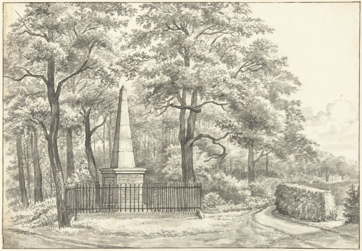 维特-凡-海姆斯特德纪念碑，1817 年由大卫-雅各布-凡-伦尼普（David Jacob van Lennep）竖立在海姆斯特德的曼帕德宫（Huis te Manpad）。 作者 杰里特·兰伯茨
