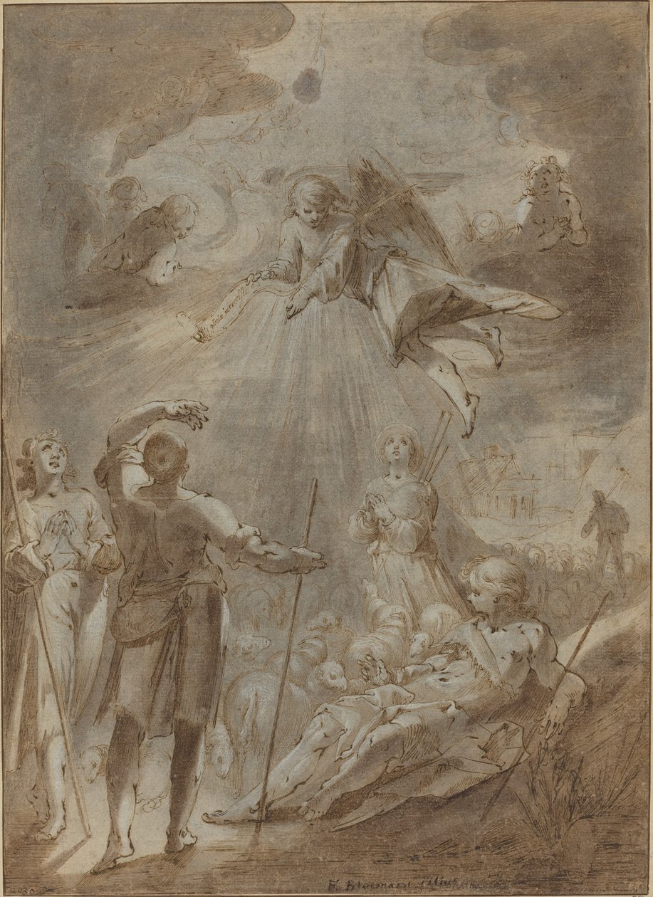 向牧羊人报喜 作者 Gerrit Pietersz Sweelinck