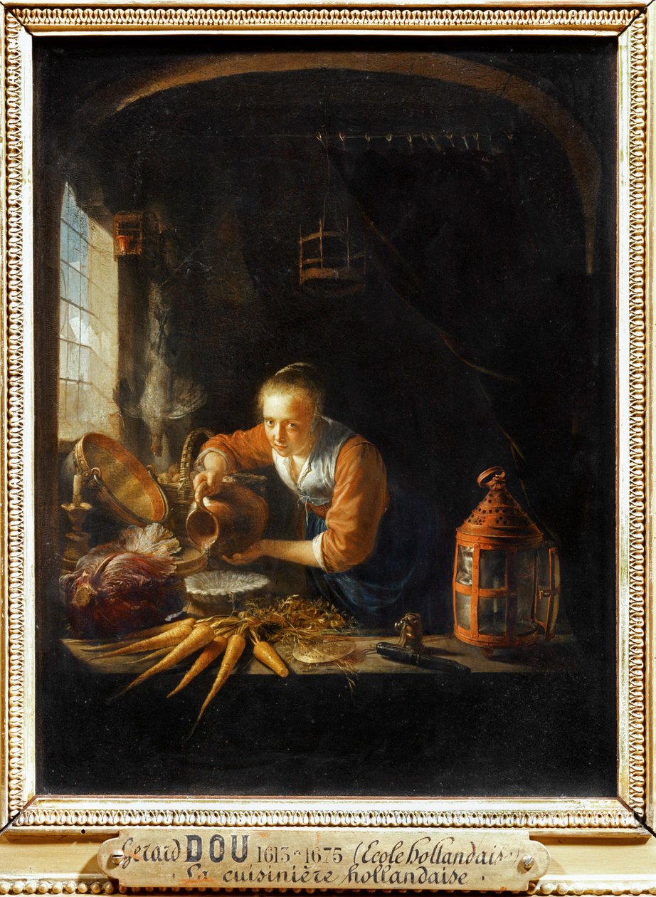 荷兰灶 ... 作者 Gerrit 或 Gerard Dou
