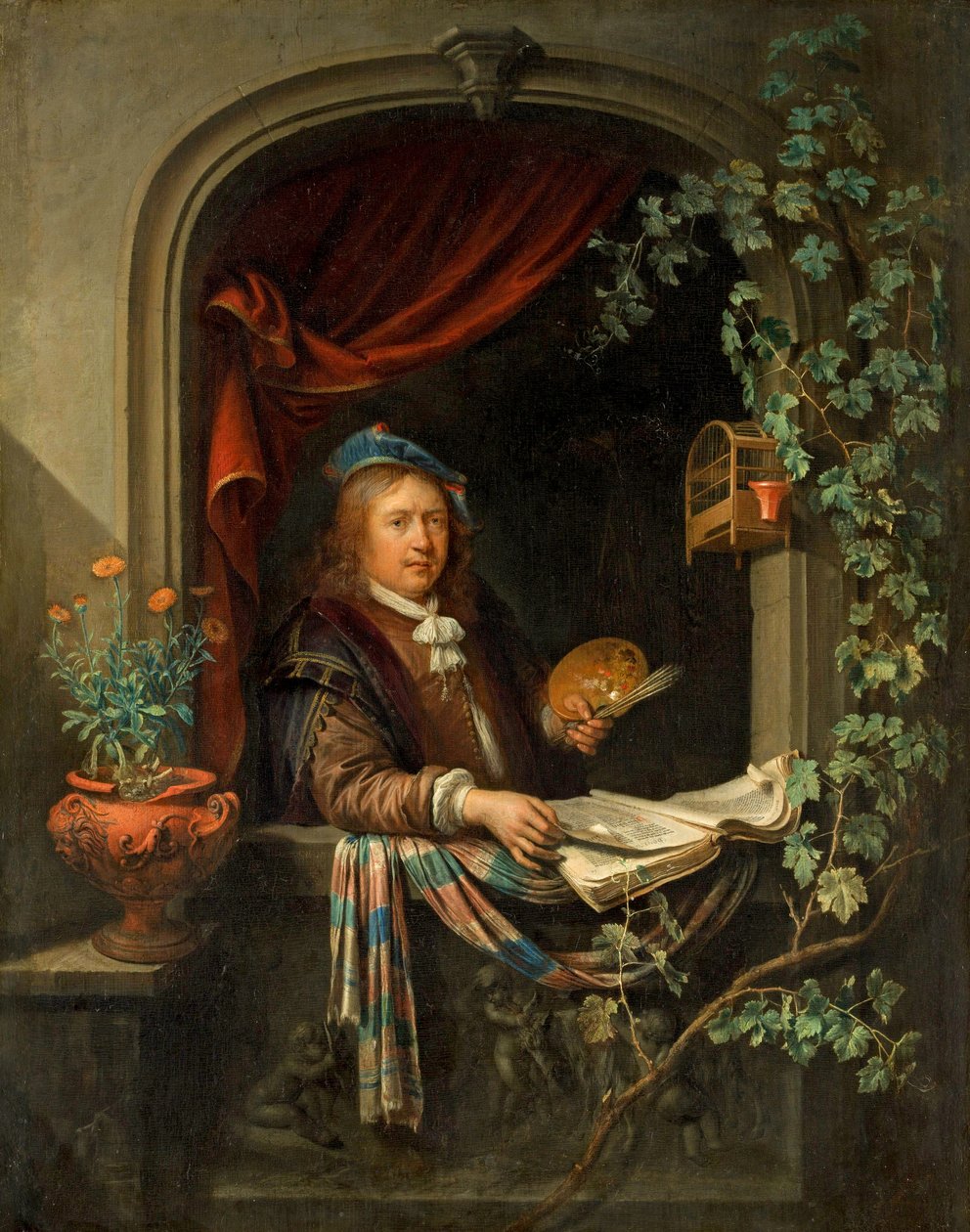 自画像，c.1665 作者 葛瑞特窦