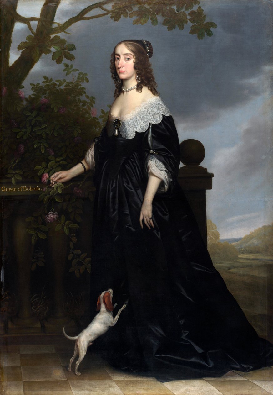 伊丽莎白·斯图尔特（Elizabeth Stuart）1596-1662，波西米亚女王，1642年 作者 格里特·范·洪特霍斯特