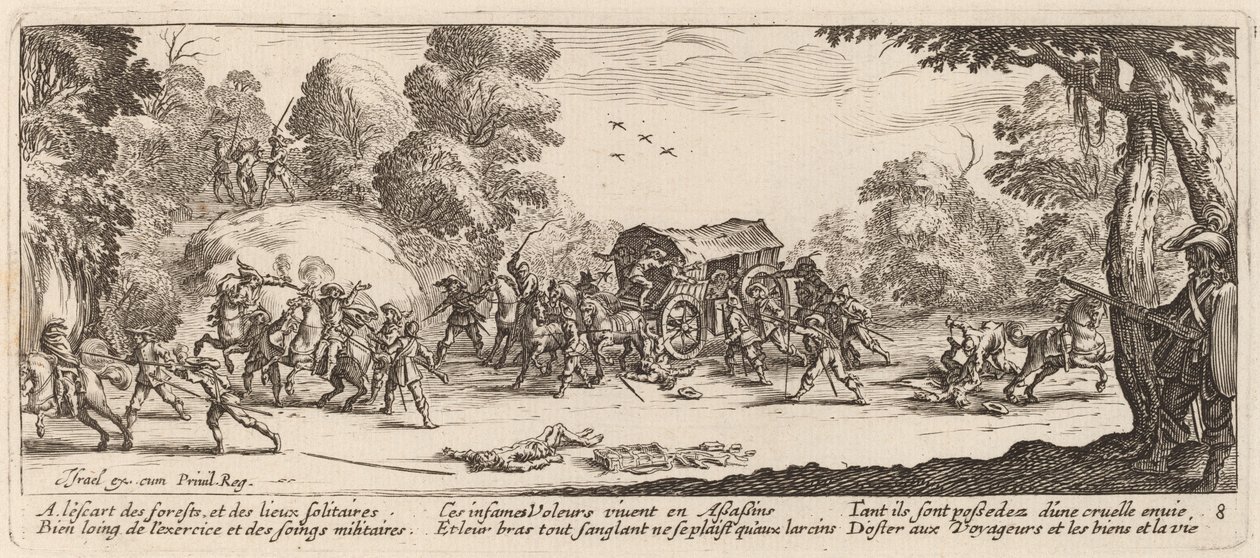 攻击教练 作者 Gerrit van Schagen 在 Jacques Callot 之后