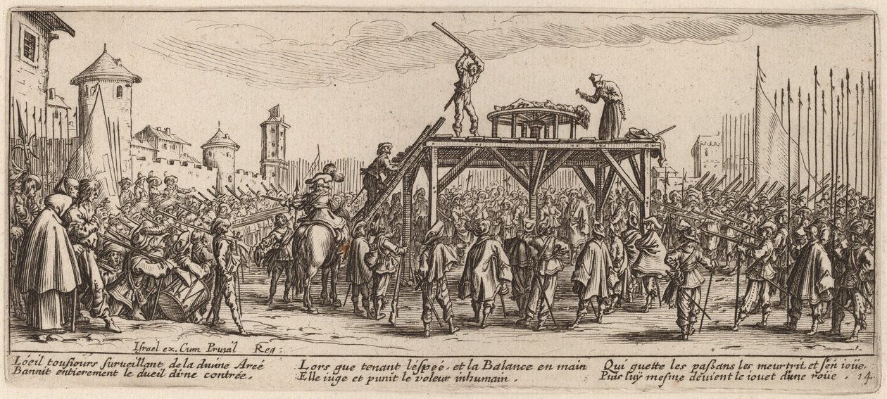 轮子 作者 Gerrit van Schagen 在 Jacques Callot 之后