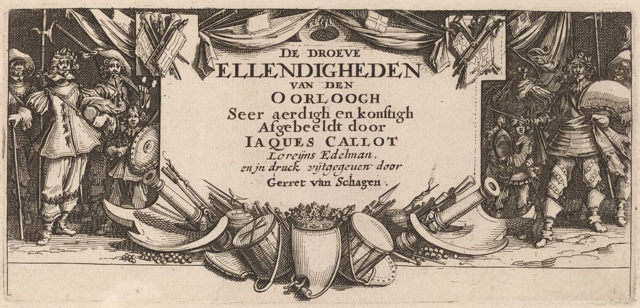 标题页 作者 Gerrit van Schagen 在 Jacques Callot 之后